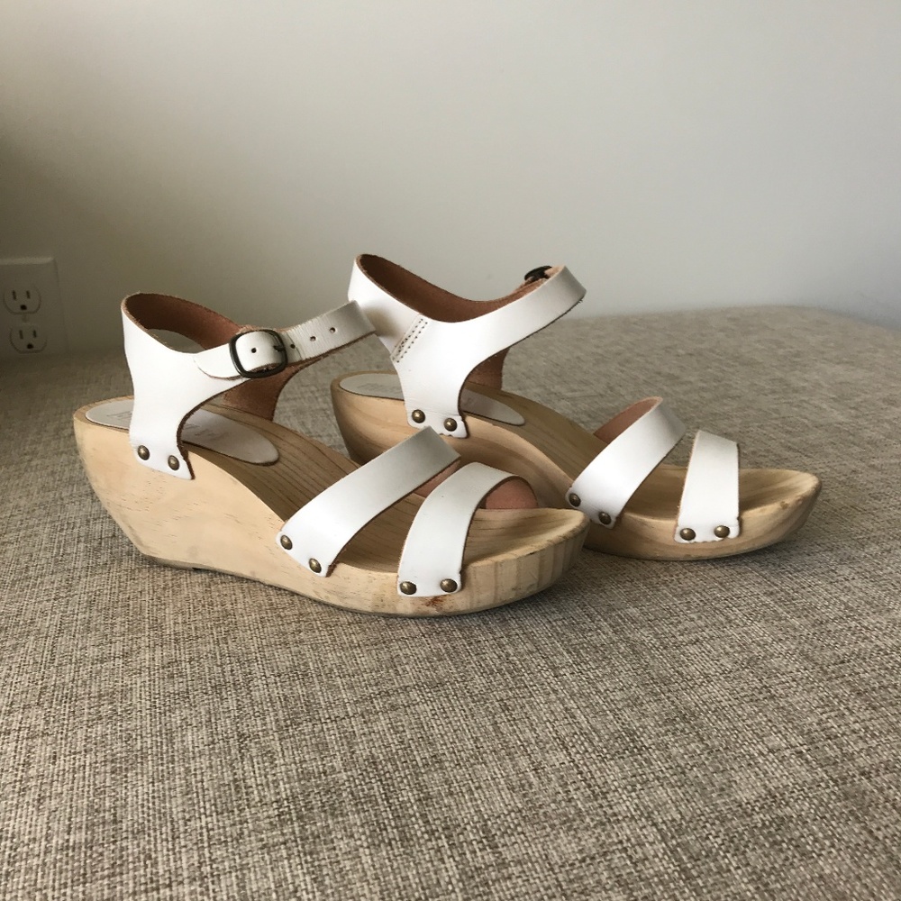 Hasbeens Bosabo Wooden Clog Sandal 6.5 / 7